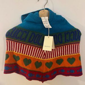 Gucci Kids Poncho with Hood Multi Color NWT
